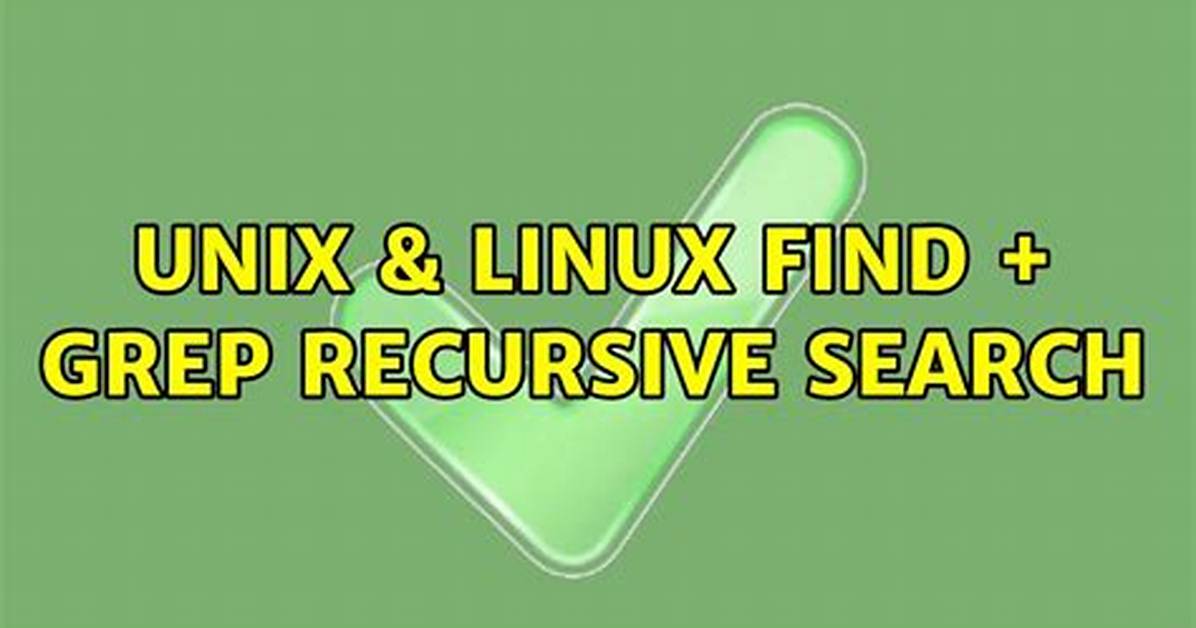Is Linux Find Recursive?