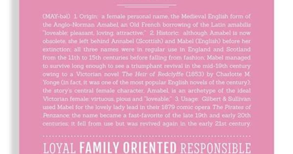 Is Mabel a Biblical Name?