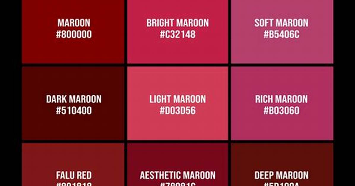Is Maroon Red