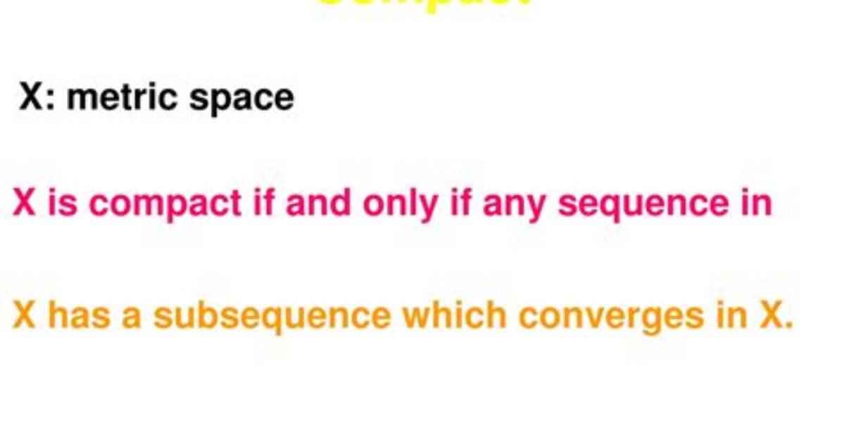 Is Metric Space Compact?