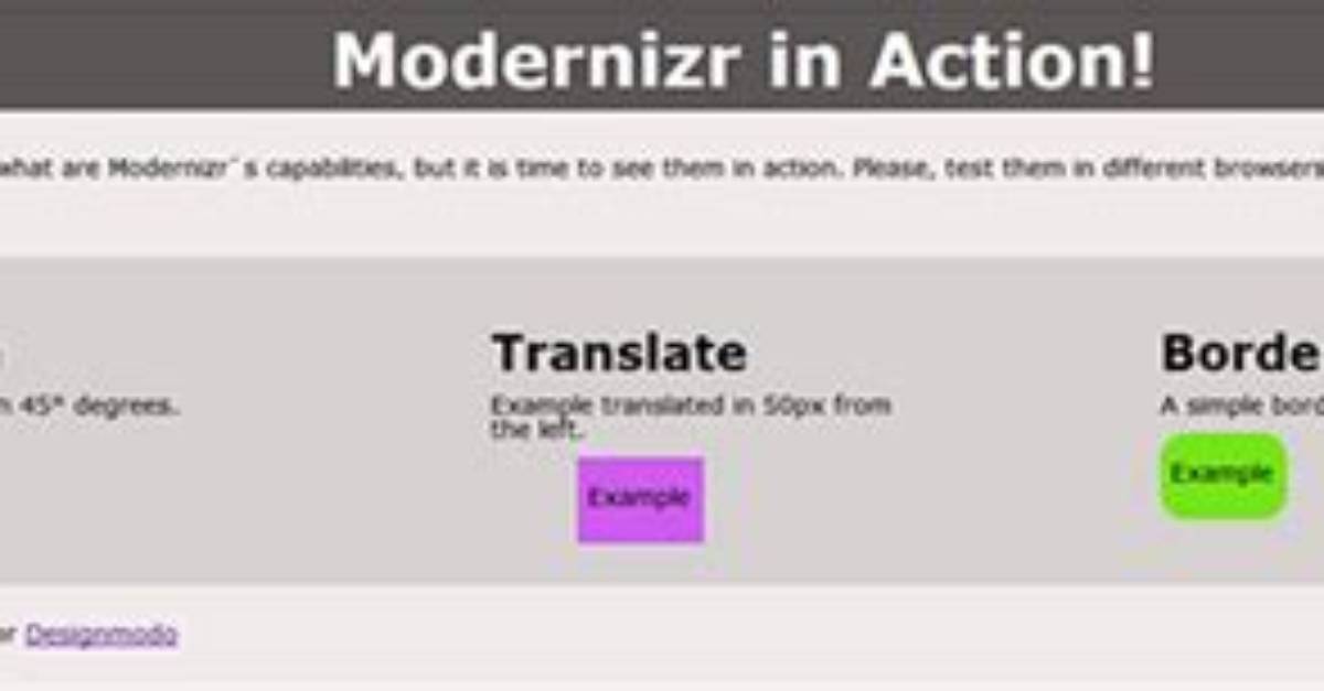 Is Modernizr Needed
