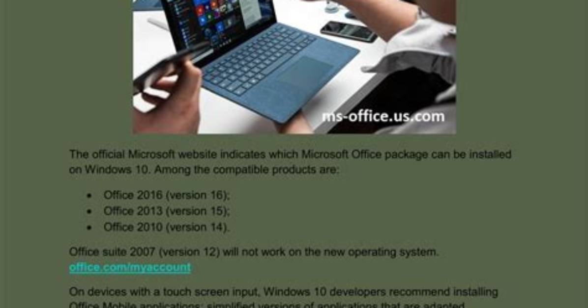 Is Ms Office 2010 Compatible with Windows 7?