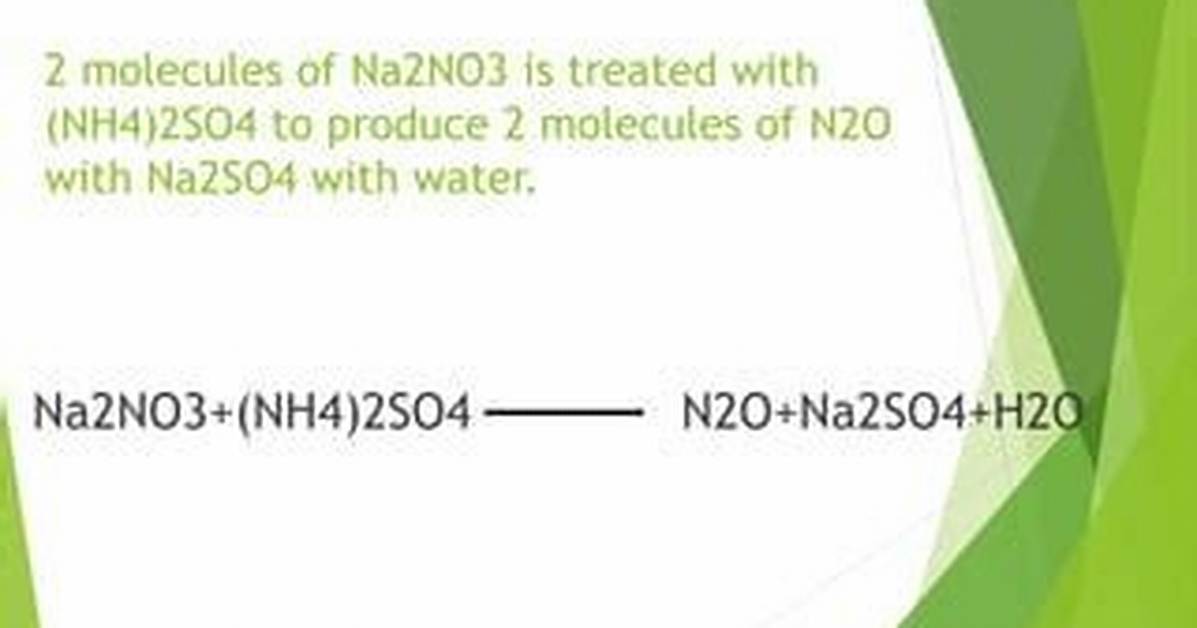Is Na2No3 a Solid?
