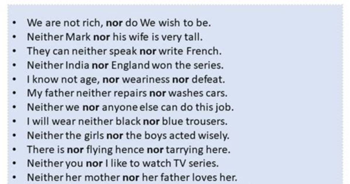 Is nor a Conjunction or Disjunction