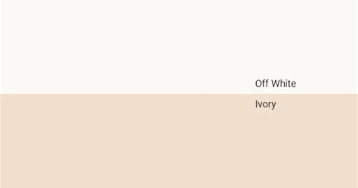 Is off White the Same as Ivory