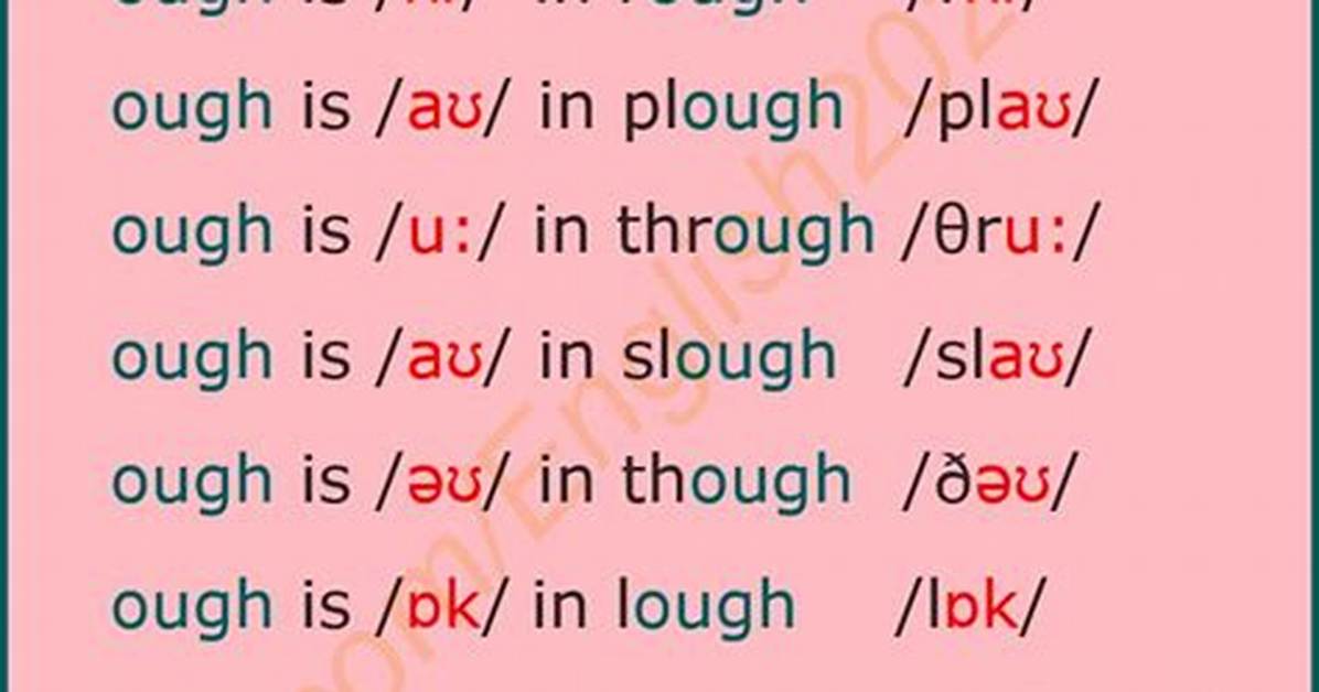 Is Ough a Phonogram?