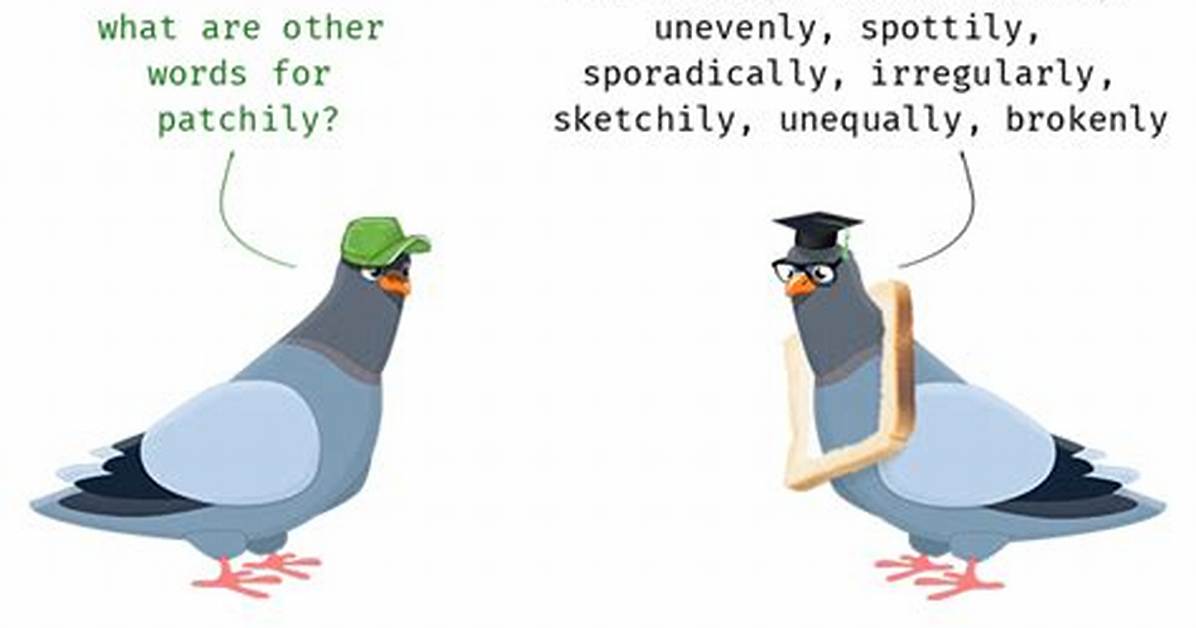 Is Patchily a Word?