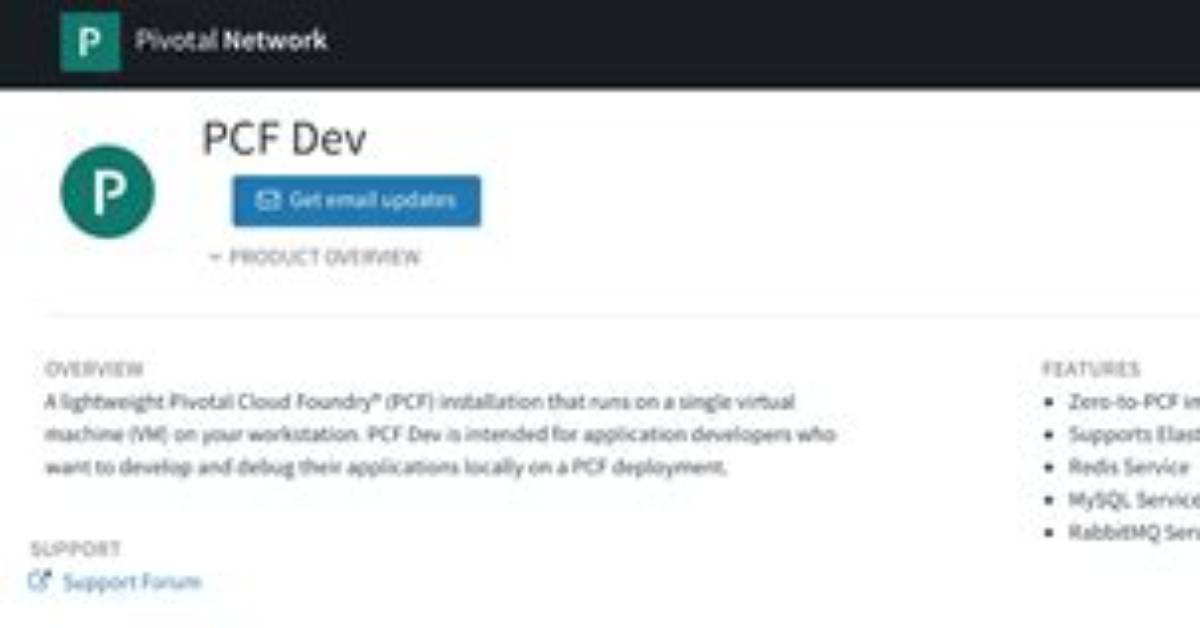 Is Pcf Dev Free
