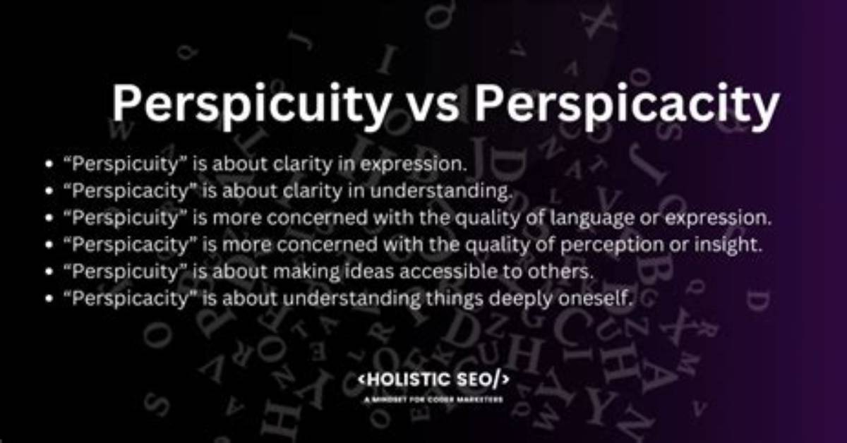 Is Perspicuity an Adjective?