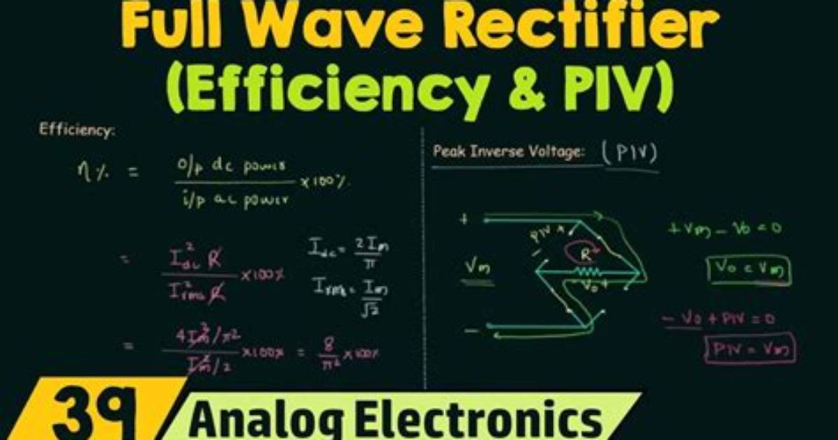 Is Piv Full Wave Rectifier?