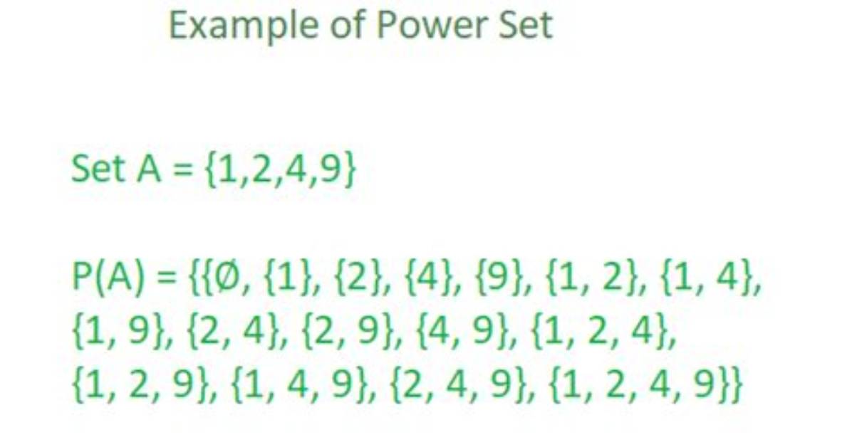 Is Power Set a Word?