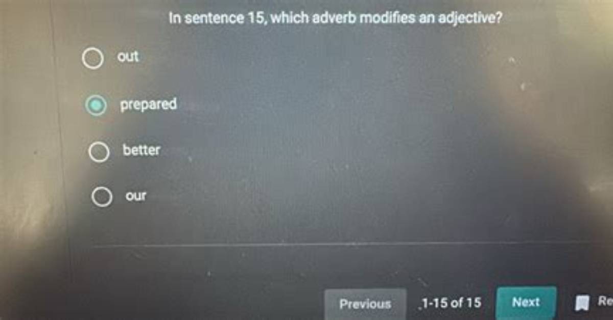 Is Prepared an Adjective?