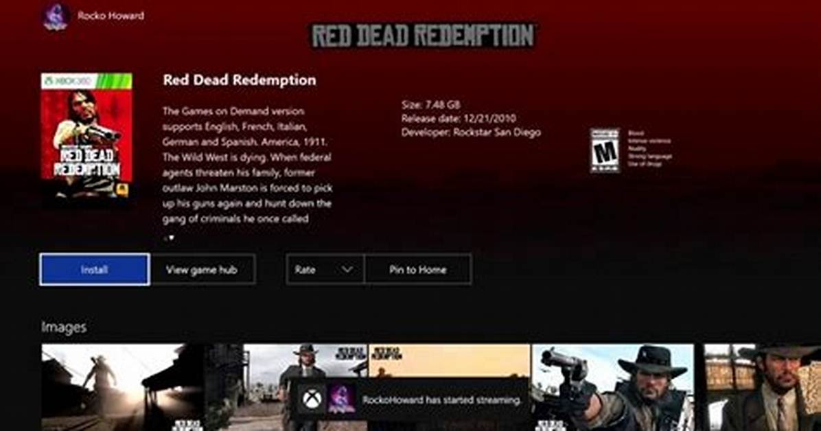Is Red Dead Redemption Backwards Compatible Xbox One?