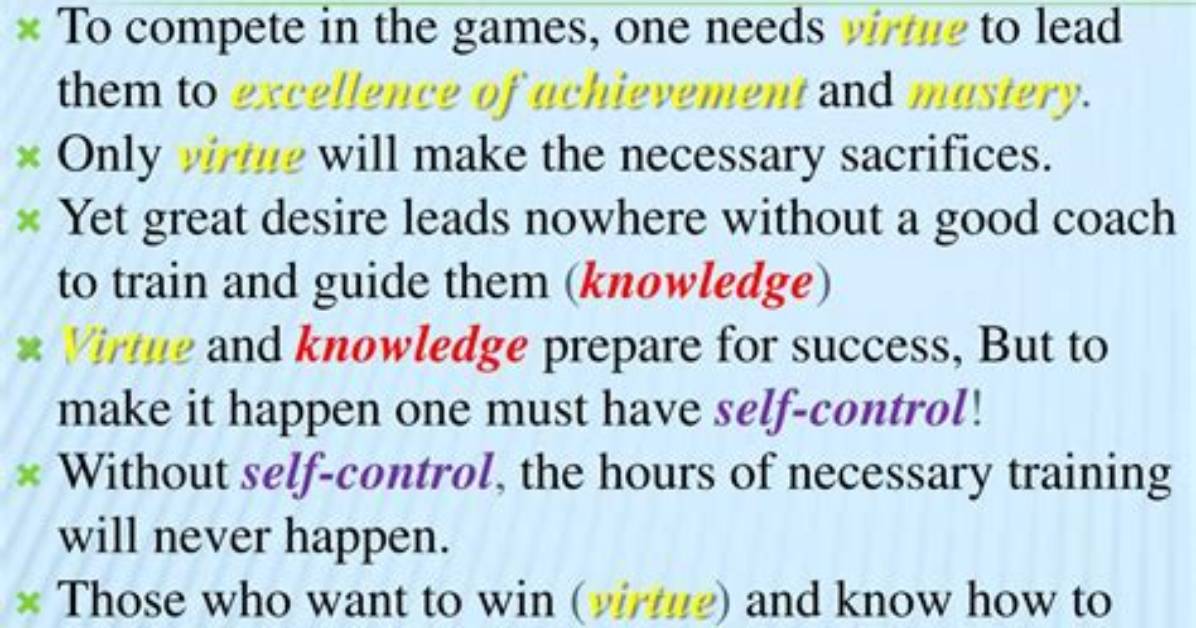 Is Self Control a Virtue?