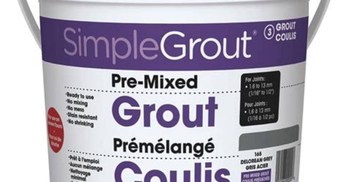 Is Simple Grout Premixed Sanded?
