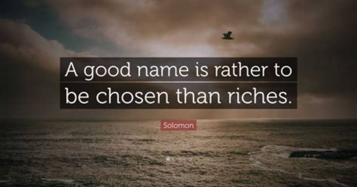 Is Solomon a Good Name