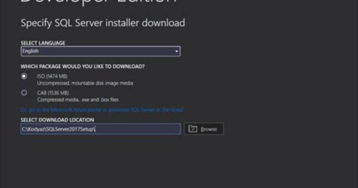 Is Sql Server 2017 Developer Edition Free