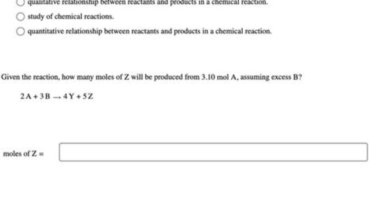 Is Stoichiometry Qualitative or Quantitative?