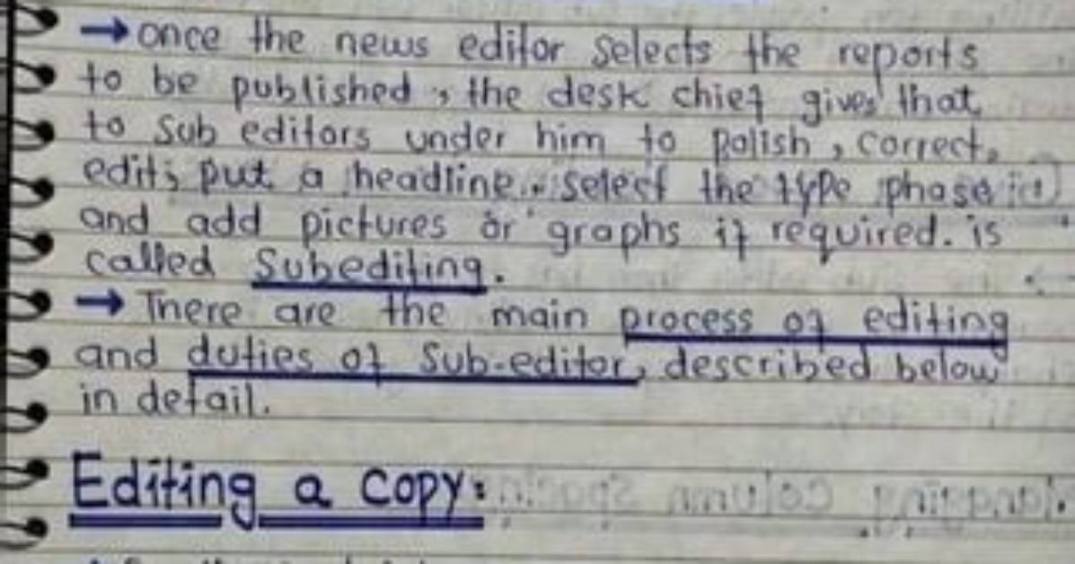 Is Sub Editor a Word?