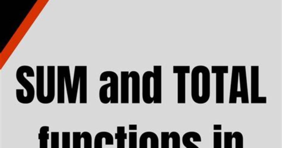 Is Sum Total Redundant?