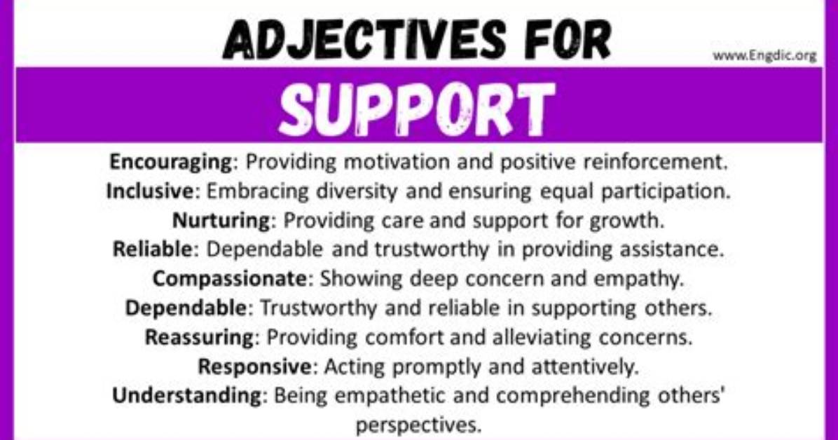 Is Supportive an Adjective?