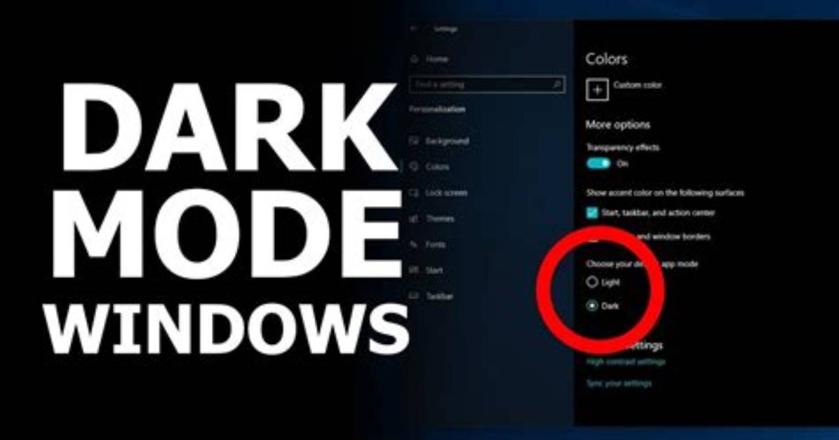 Is There a Dark Mode for Windows 10?