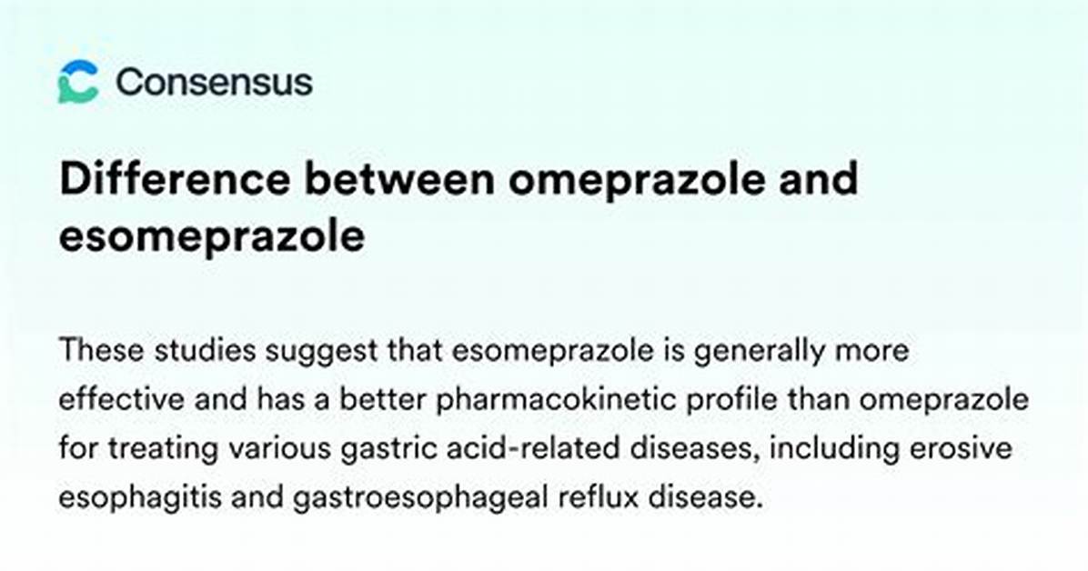 Is There a Difference Between Omeprazole and Omeprazole Dr?