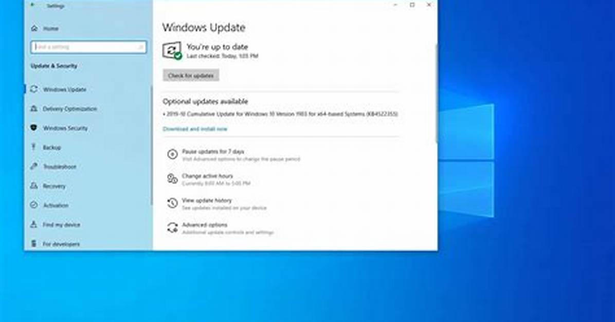 Is There a Large Windows 10 Update?