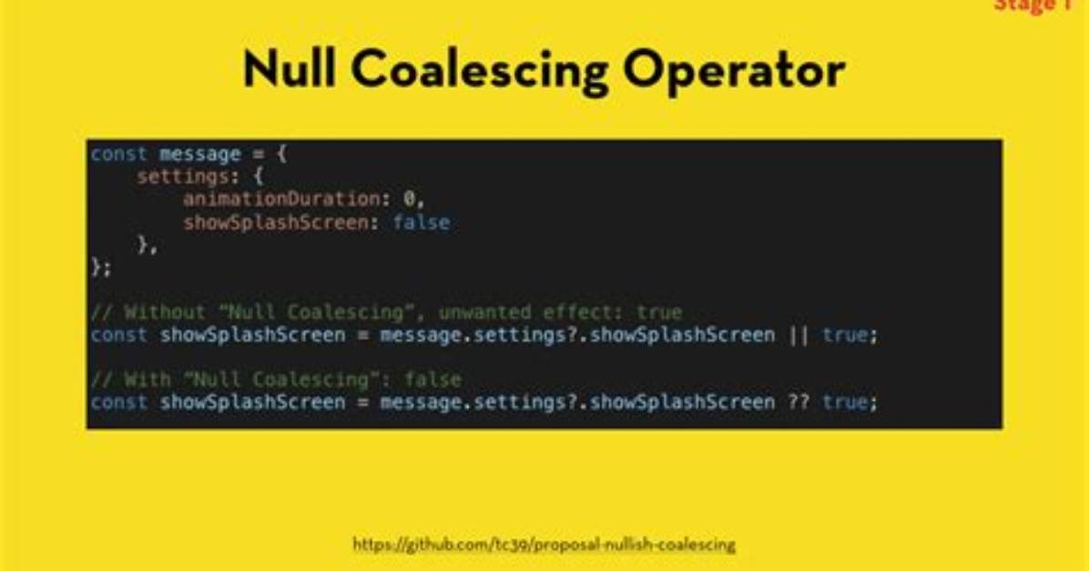 Is There a "Null Coalescing" Operator in Javascript?