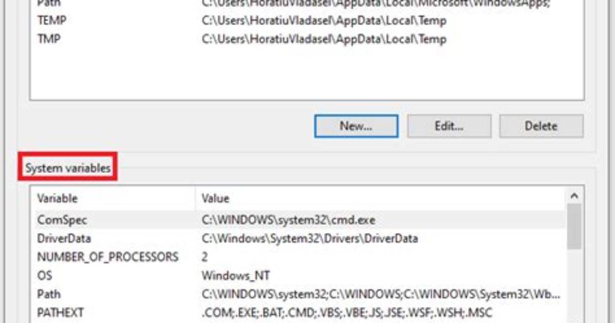 Is There a Previous-Directory Variable?