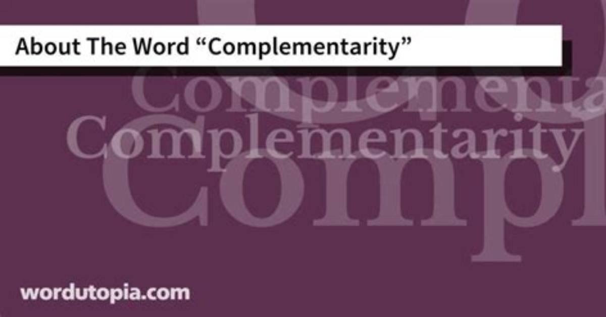 Is There a Word Complementarity?