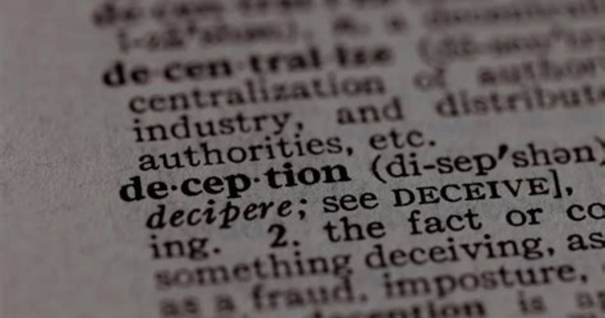 Is There a Word Deception?