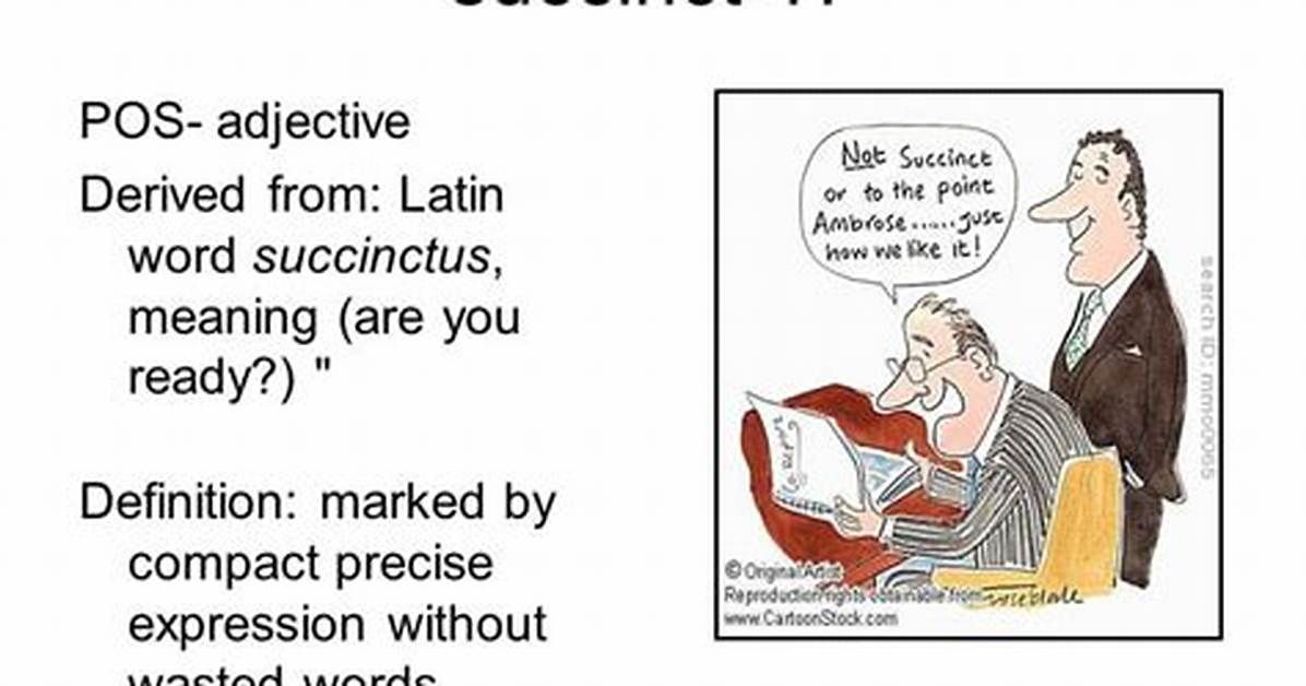 Is There a Word Succinct?
