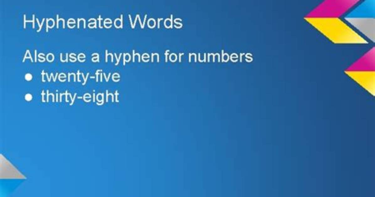 Is Thirty First Hyphenated?