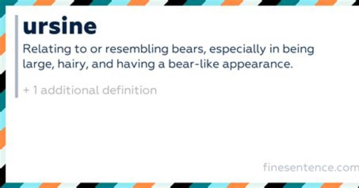 Is Ursine an Adjective?