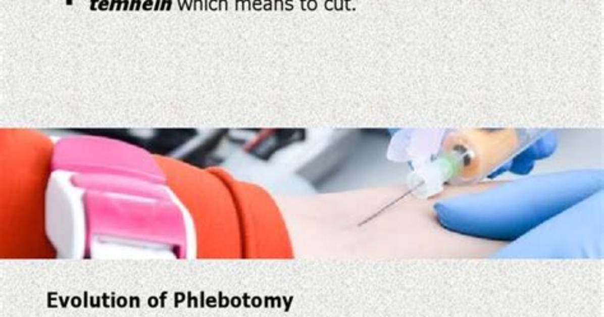 Is Venesection and Phlebotomy the Same Thing?