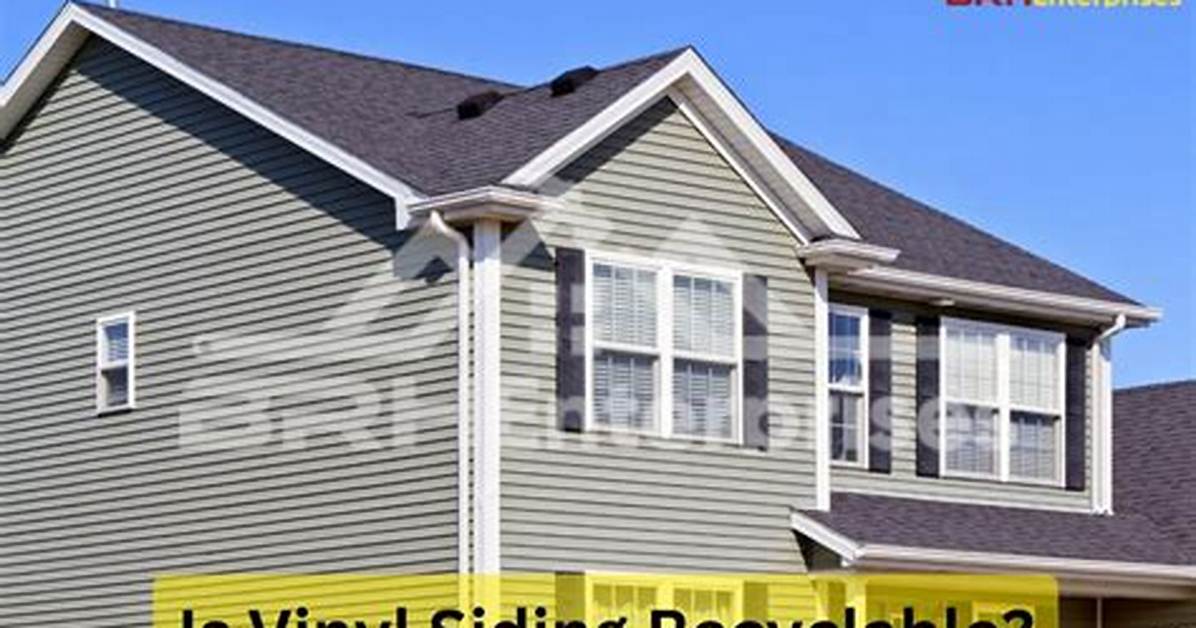 Is Vinyl Siding Recyclable?