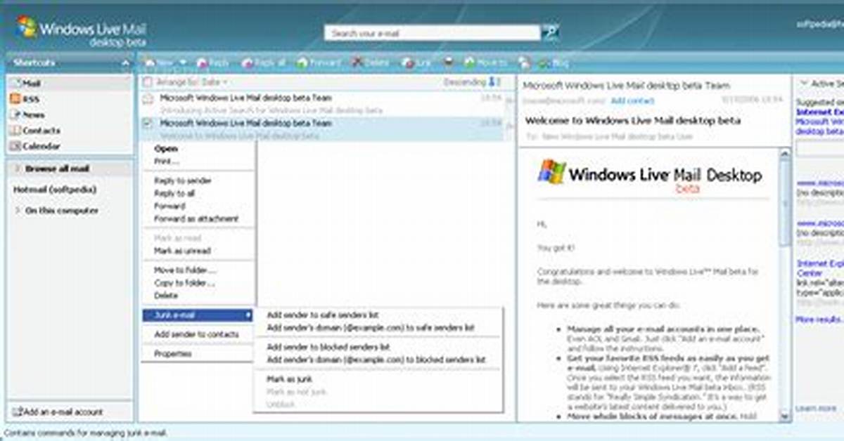 Is Windows Live Mail the Same as Microsoft Outlook?