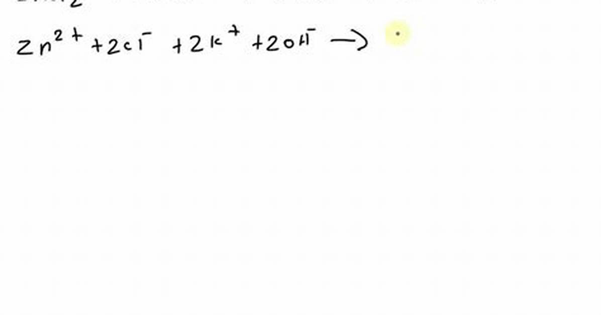 Is Zncl2 Ionic
