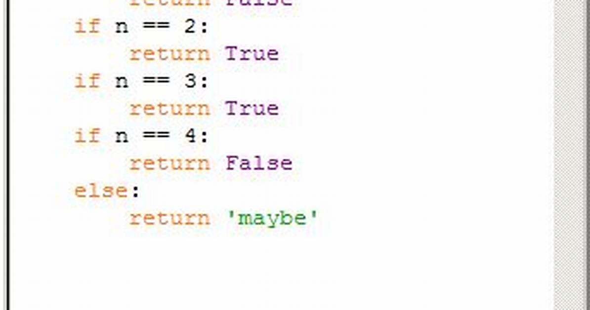 IsPrime Function for Python Language