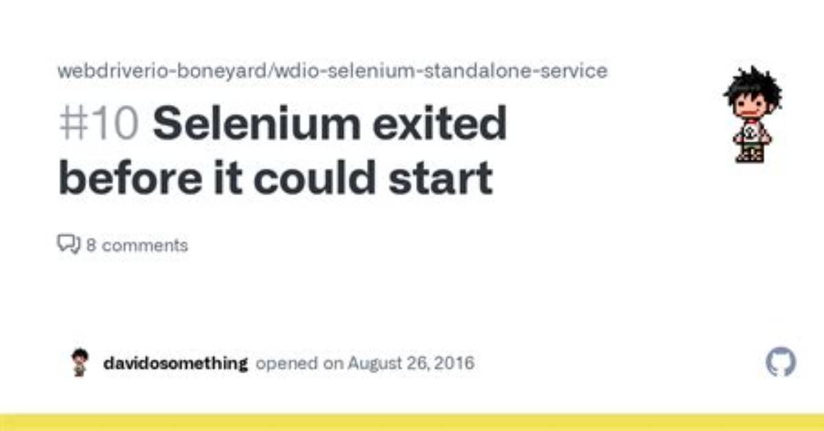 Issue with Selenium Standalone Service in Webdriverio
