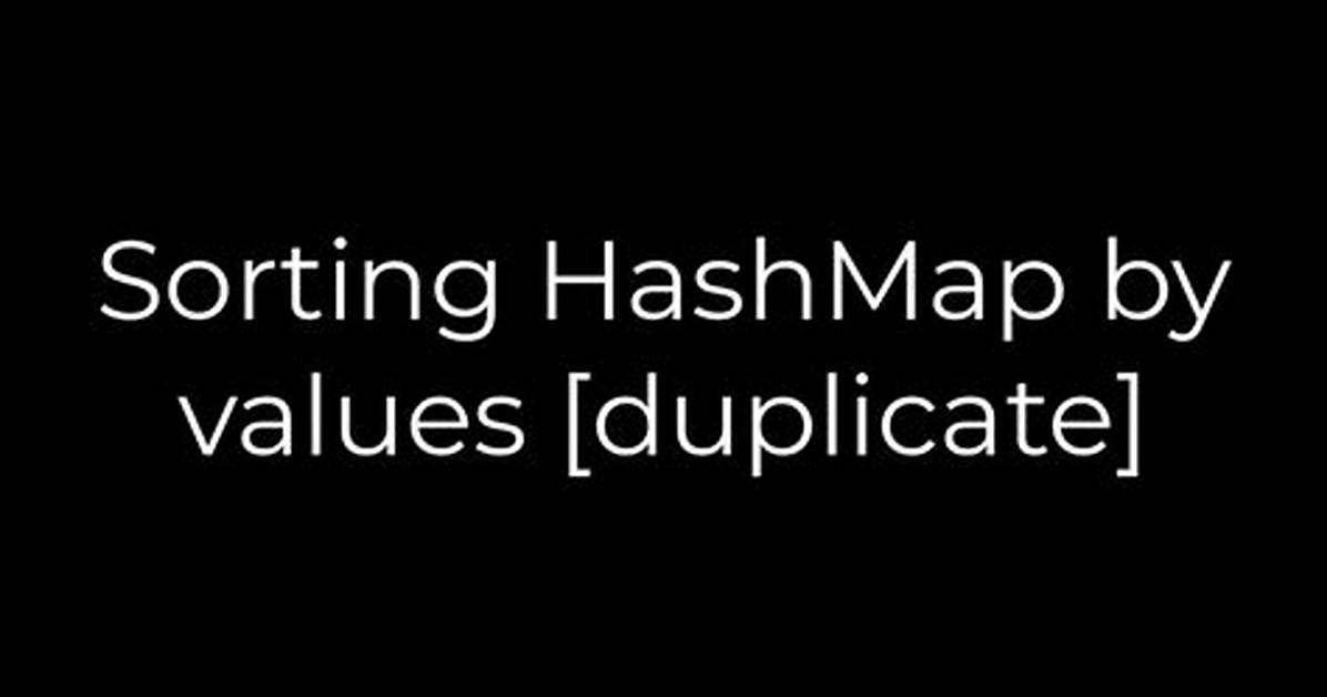 Iterate Through a Hashmap [Duplicate]