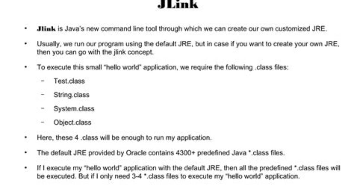 Java 9 Jlink: Command Not Found