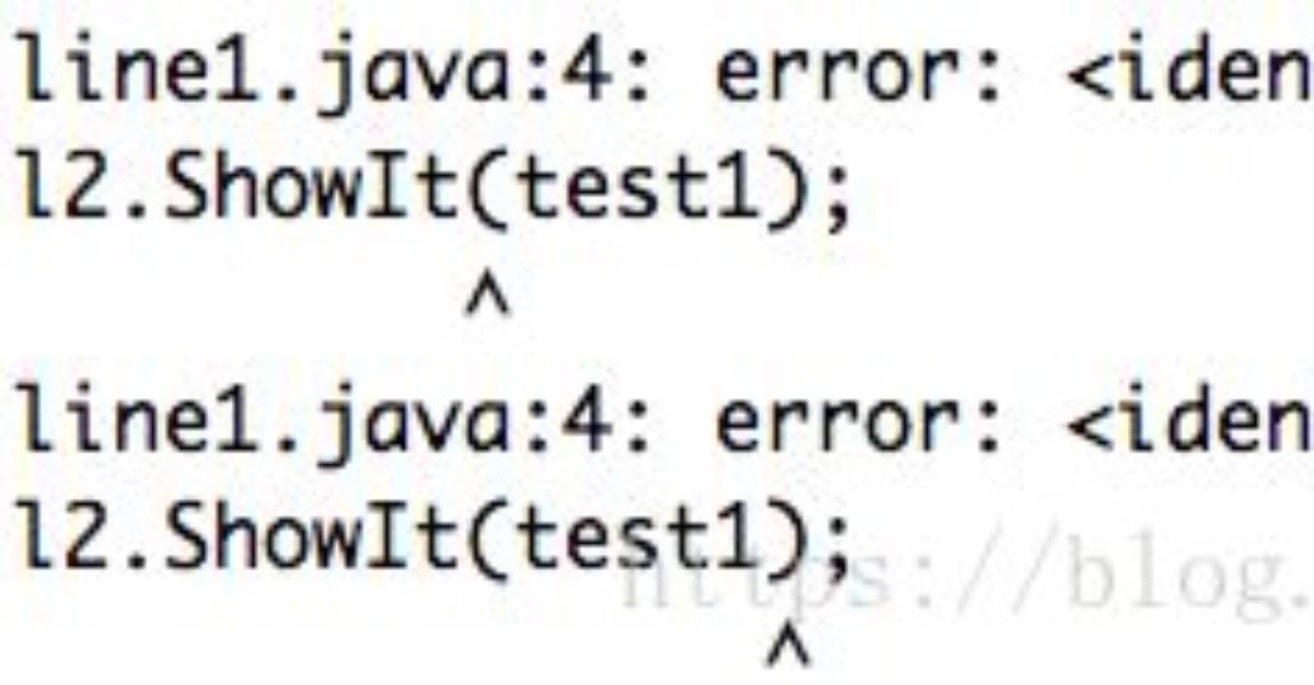 Java: Identifier Expected