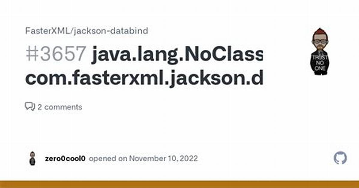 Java. Lang. Noclassdeffounderror: Com/Fasterxml/Jackson/Databind/Exc/Invaliddefinitionexception