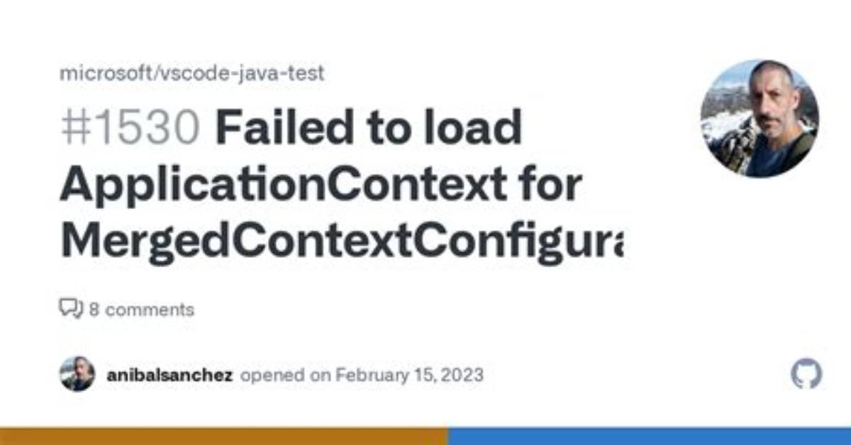 Java Project: Failed to Load Applicationcontext
