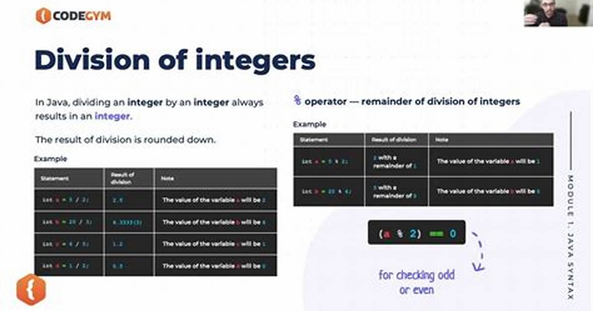 Java Remainder of Integer Divison?
