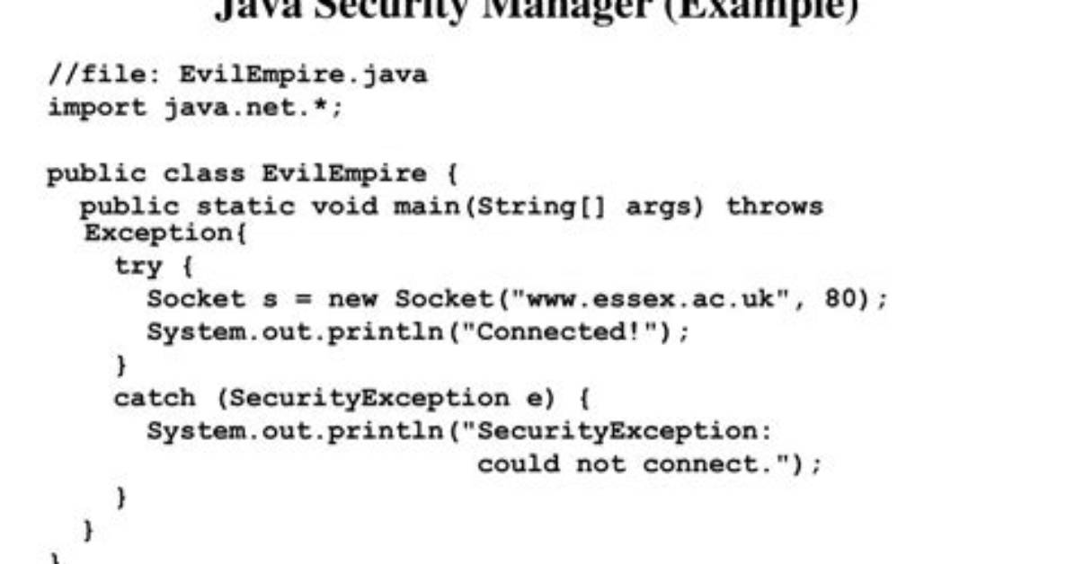 Java Security Manager: How to Specify "No Permission"?