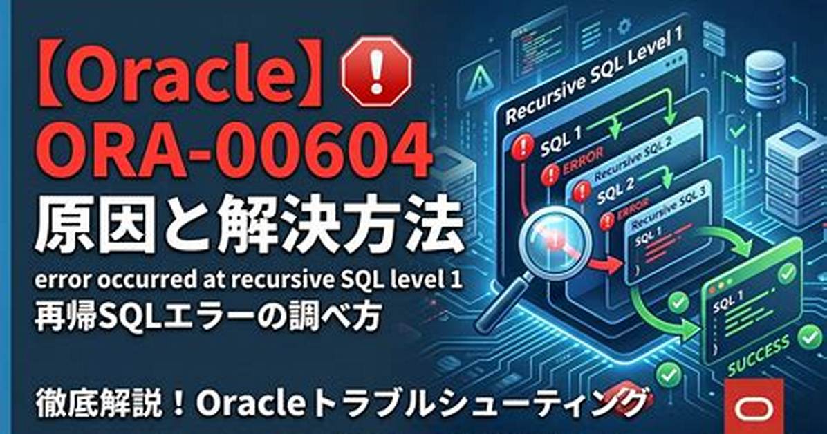 Java. Sql. Sqlexception: Ora-00604: Error Occurred at Recursive Sql Level 1