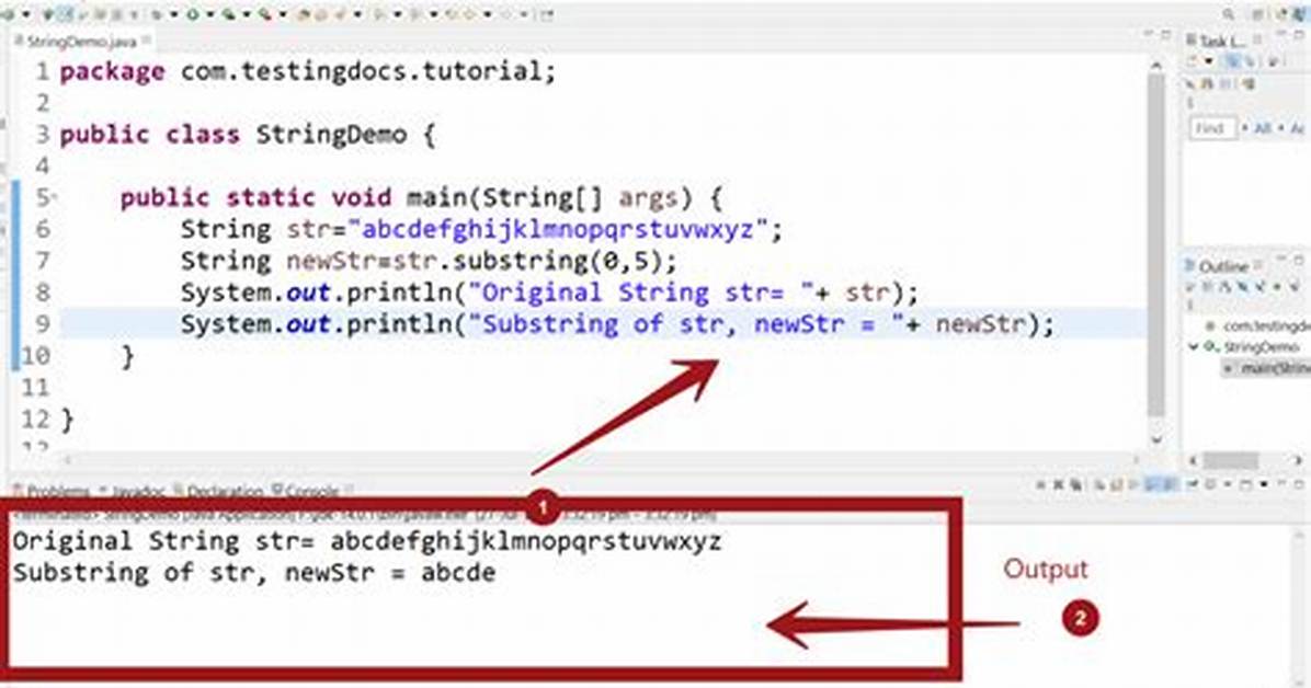 Java String Import
